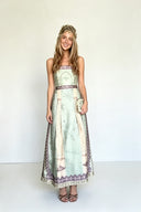 Retro Architecture Maxi Dress