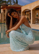 Elegant sequin maxi dress