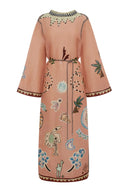 Unique Abstract Art Print Kaftan Maxi Dress