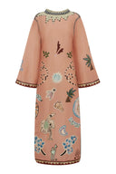 Unique Abstract Art Print Kaftan Maxi Dress