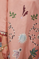 Unique Abstract Art Print Kaftan Maxi Dress
