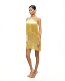 Exquisite Halter Layered Fringe Mini Dress