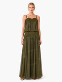 Sexy Lace Spaghetti Strap Mesh Maxi Dress
