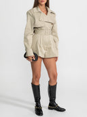 Belted Trench Style Romper