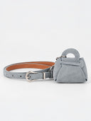 Mini Suede Bag Charm Belt