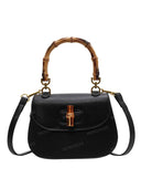 Retro Bamboo Top Handle Bag