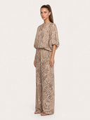 Baroque Floral Print Two-Piece Set