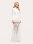 Elegant White Lace Two-Piece Set