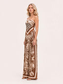 Tropical Palm Print Two-Piece Set