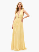 Deep V-Neck Maxi Dress