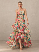 Floral-Print Slip Maxi Dress