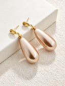Teardrop Pearl Drop Earrings