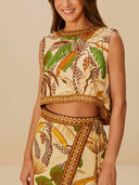 Tropical Print Two-Piece Set