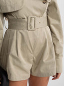 Belted Trench Style Romper