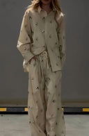 Embellished Oversized Two-Piece Set