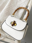 Retro Bamboo Top Handle Bag