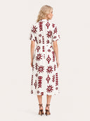 Geometric Print Shirt Dress
