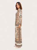 Bohemian Blossom Print Resort Two-Piece Set