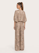 Baroque Floral Print Two-Piece Set