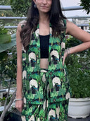Tropical Landscape Print Two-Piece Set