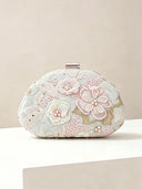 Floral Embroidered Pearl Bag