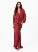 Kimono-Style Printed Dress