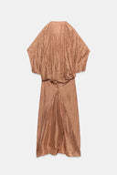 Elegant Embroidered Print V-Neck Maxi Dress
