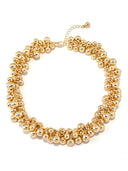 Cluster Bead Statement Chain Necklace