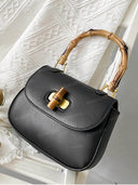 Retro Bamboo Top Handle Bag