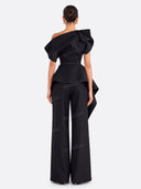 Asymmetrical Fringe Top And Pants Two-Piece Set