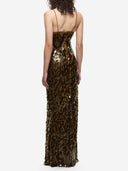 Elegant Emerald Sequin Maxi Dress