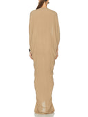 Casual Batwing Sleeve Draped Maxi Dress
