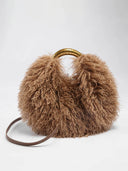 Chic Plush Round Crossbody Bag