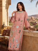 Unique Abstract Art Print Kaftan Maxi Dress