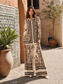 Bohemian Blossom Print Resort Two-Piece Set