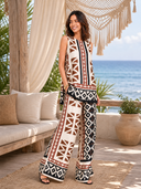 Geometric Print Two-Piece Set