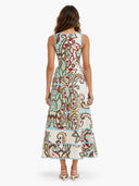 Bohemian Style Paisley Print Sleeveless Maxi Dress