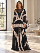Lace Panelled Maxi Dress