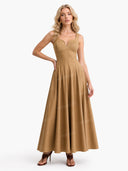 Minimalist Slim Sling Maxi Dress