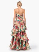 Floral-Print Slip Maxi Dress