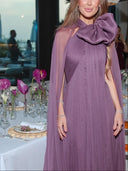 Elegant Sheer Chiffon Maxi Dress