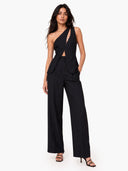 Elegant One-Shoulder Top & Wide Leg Pants Two-Piece Set