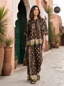 Bohemian Paisley Print Flowy Two-Piece Lounge Set