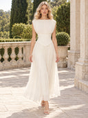 Elegant Sleeveless Ruched Chiffon Maxi Dress