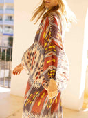 Casual Bohemian Style Ekater Print Maxi Dress