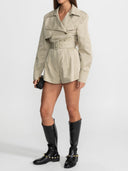 Belted Trench Style Romper