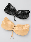 Lace-Up Front Adhesive Strapless Bra