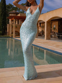 Elegant sequin maxi dress