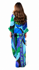 Exquisite Geometric Print Shirt & Wide-Leg Pants Two-Piece Set