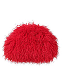 Stylish Long Curly Plush Oversized Clutch Bag